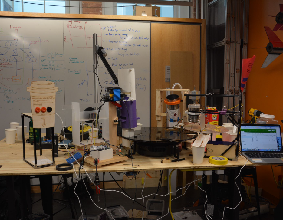 Automated latte machine system