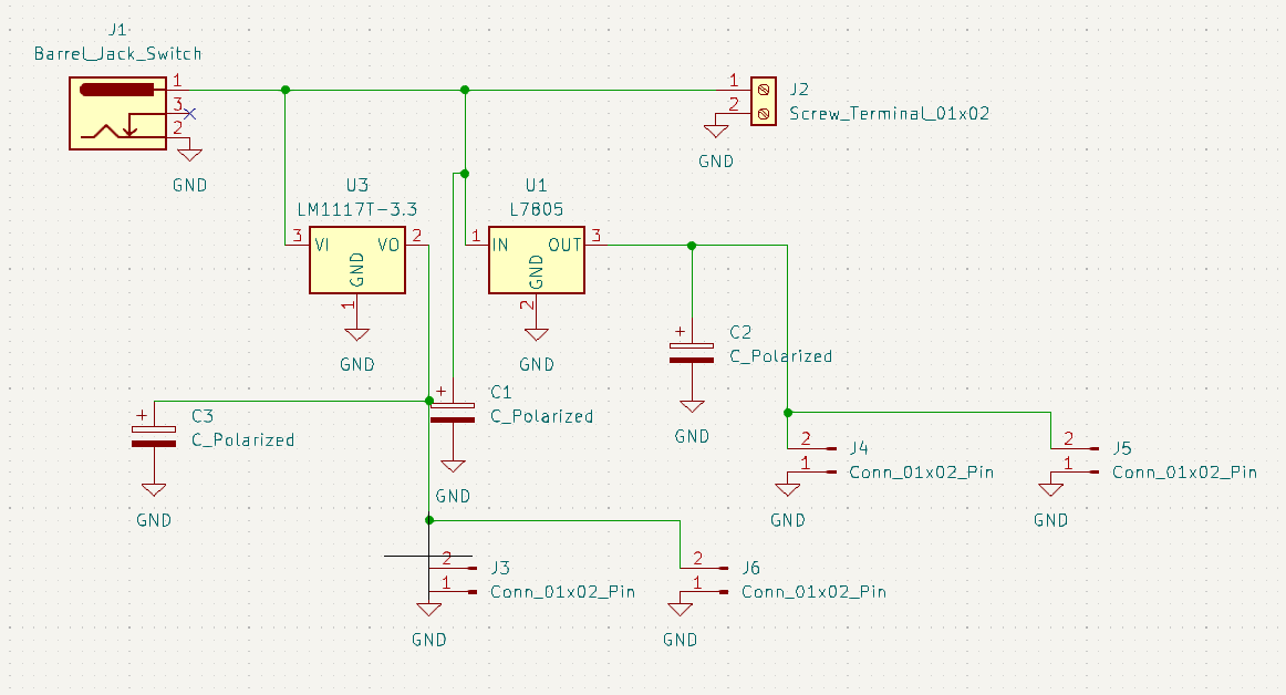 PCB electrical schematic