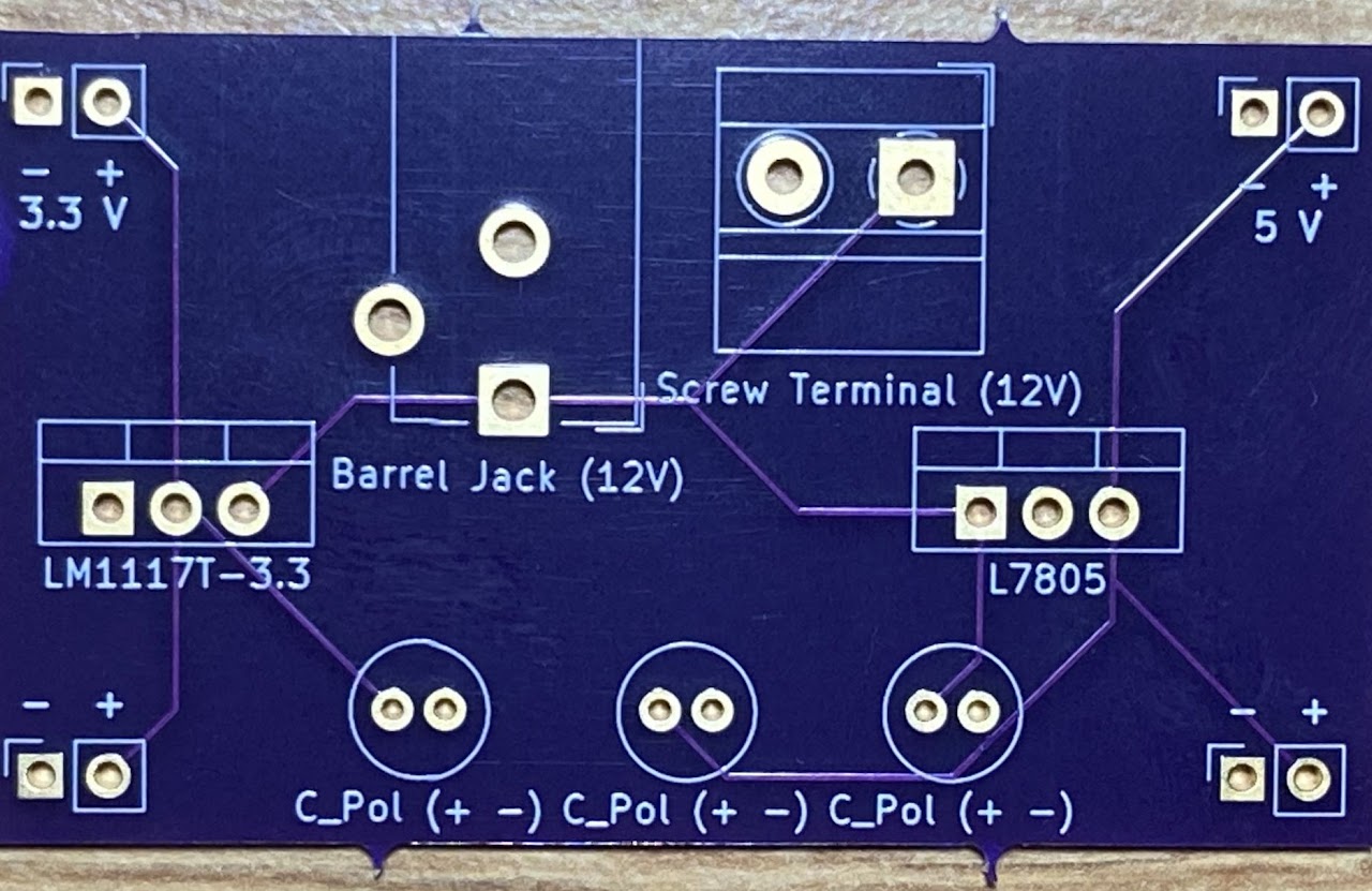 Finished PCB top layer