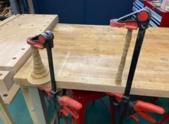 Wooden bell mandrel